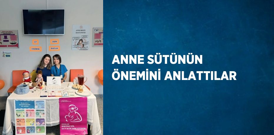 ANNE SÜTÜNÜN ÖNEMİNİ ANLATTILAR