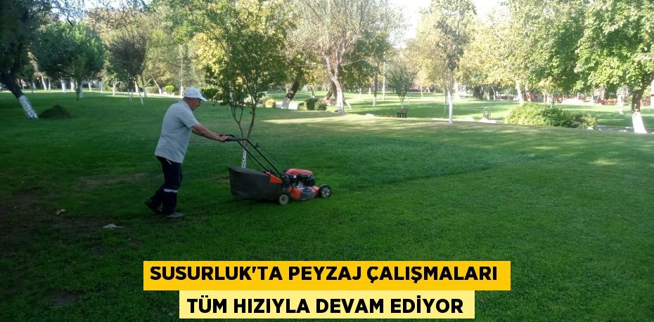 SUSURLUK’TA PEYZAJ ÇALIŞMALARI TÜM HIZIYLA DEVAM EDİYOR