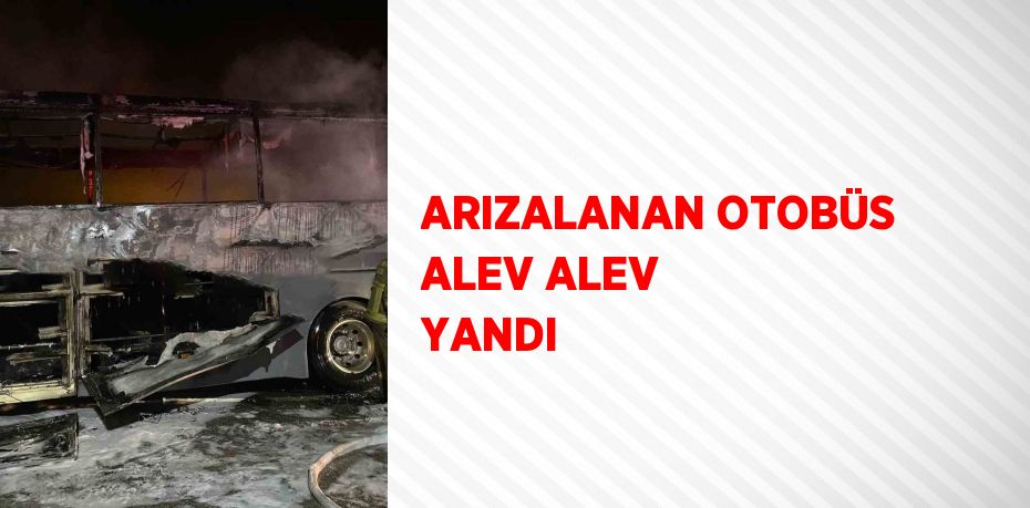 ARIZALANAN OTOBÜS ALEV ALEV YANDI