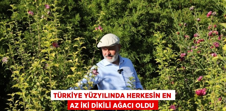 TÜRKİYE YÜZYILINDA HERKESİN EN AZ İKİ DİKİLİ AĞACI OLDU