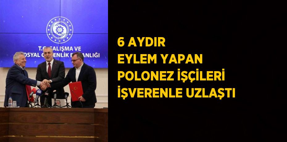 6 AYDIR EYLEM YAPAN POLONEZ İŞÇİLERİ İŞVERENLE UZLAŞTI