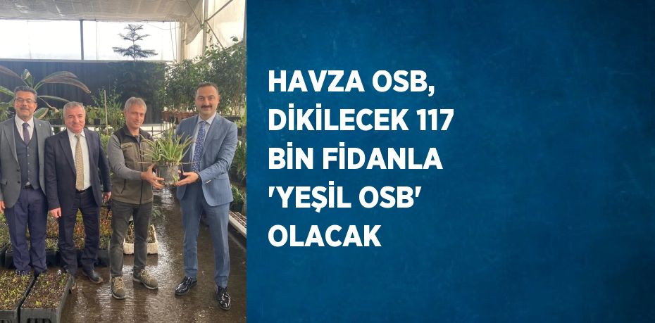 HAVZA OSB, DİKİLECEK 117 BİN FİDANLA 'YEŞİL OSB' OLACAK