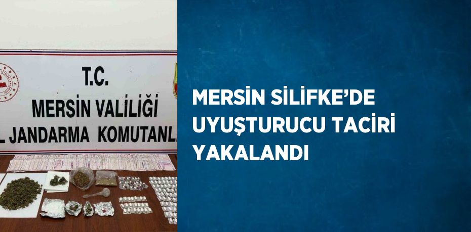 MERSİN SİLİFKE’DE UYUŞTURUCU TACİRİ YAKALANDI