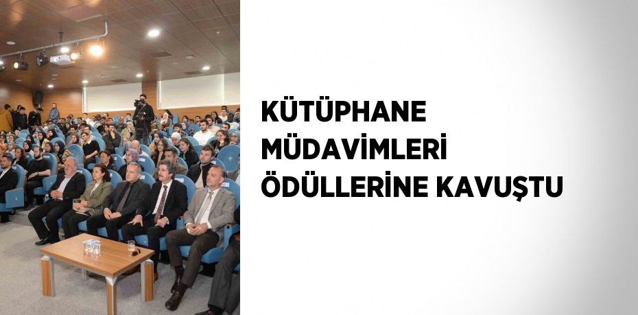 KÜTÜPHANE MÜDAVİMLERİ ÖDÜLLERİNE KAVUŞTU