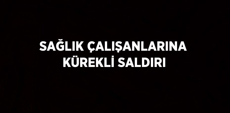 SAĞLIK ÇALIŞANLARINA KÜREKLİ SALDIRI