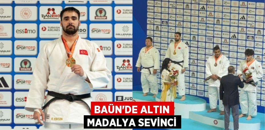 BAÜN’DE ALTIN MADALYA SEVİNCİ