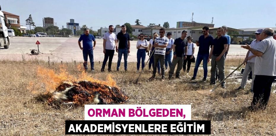 ORMAN BÖLGEDEN, AKADEMİSYENLERE EĞİTİM