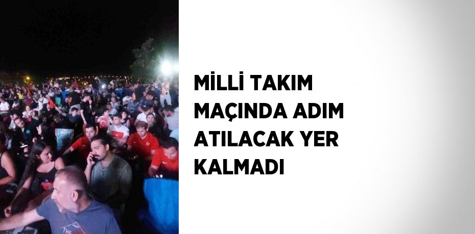 MİLLİ TAKIM MAÇINDA ADIM ATILACAK YER KALMADI