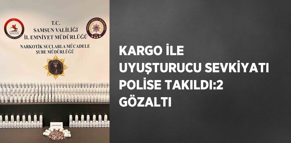 KARGO İLE UYUŞTURUCU SEVKİYATI POLİSE TAKILDI:2 GÖZALTI