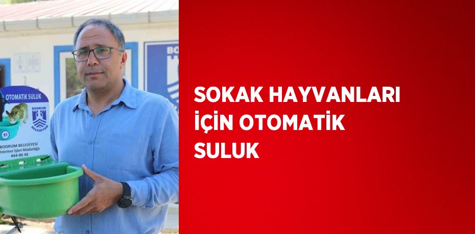 SOKAK HAYVANLARI İÇİN OTOMATİK SULUK