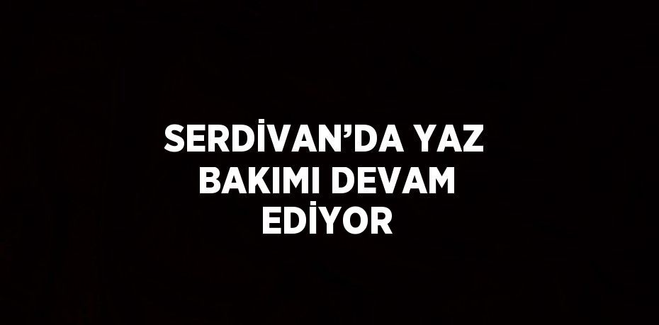 SERDİVAN’DA YAZ BAKIMI DEVAM EDİYOR