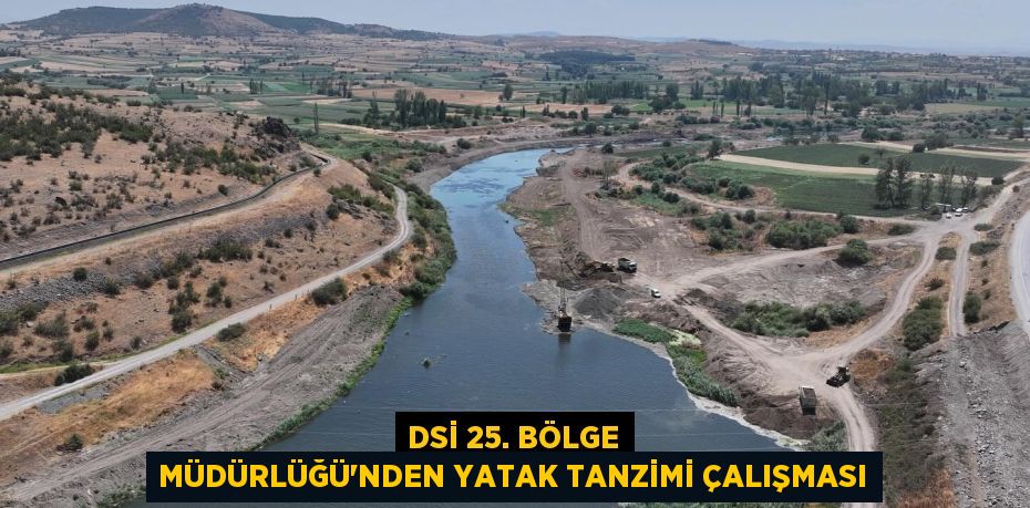 DSİ 25. Bölge Müdürlüğü’nden Yatak Tanzimi Çalışması