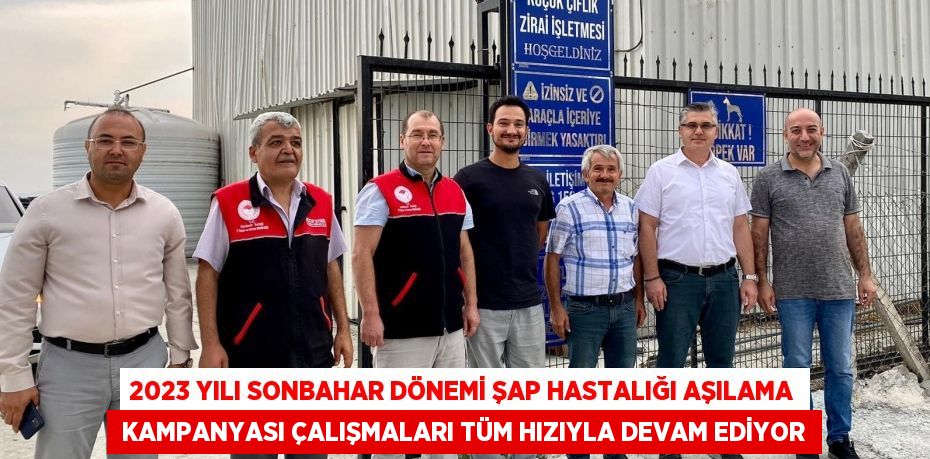 2023 YILI SONBAHAR DÖNEMİ ŞAP HASTALIĞI AŞILAMA  KAMPANYASI ÇALIŞMALARI TÜM HIZIYLA DEVAM EDİYOR