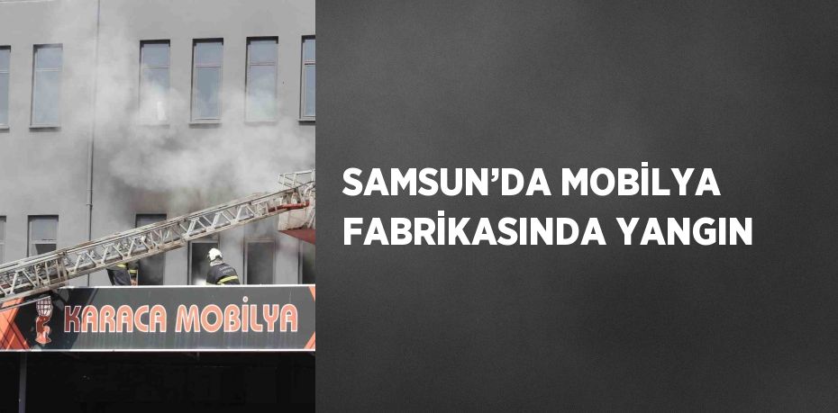 SAMSUN’DA MOBİLYA FABRİKASINDA YANGIN