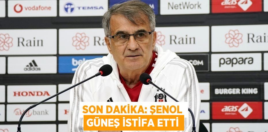 SON DAKİKA: ŞENOL GÜNEŞ İSTİFA ETTİ