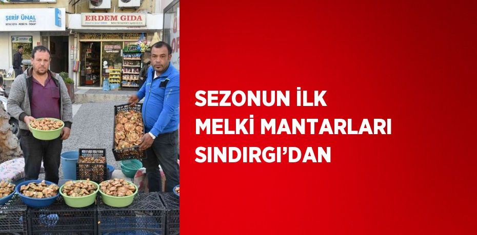 SEZONUN İLK MELKİ MANTARLARI SINDIRGI’DAN