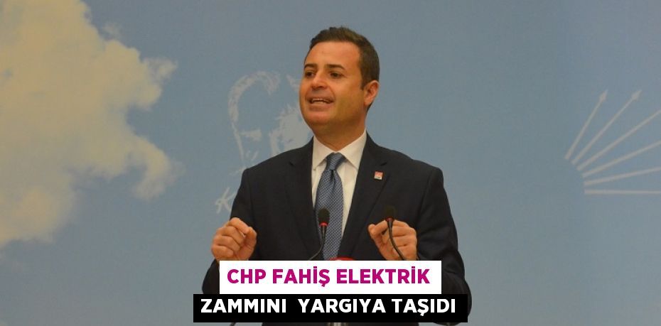 CHP FAHİŞ ELEKTRİK ZAMMINI  YARGIYA TAŞIDI