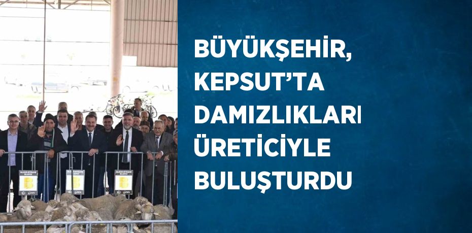 BÜYÜKŞEHİR, KEPSUT’TA DAMIZLIKLARI ÜRETİCİYLE BULUŞTURDU