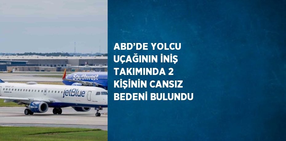 ABD’DE YOLCU UÇAĞININ İNİŞ TAKIMINDA 2 KİŞİNİN CANSIZ BEDENİ BULUNDU