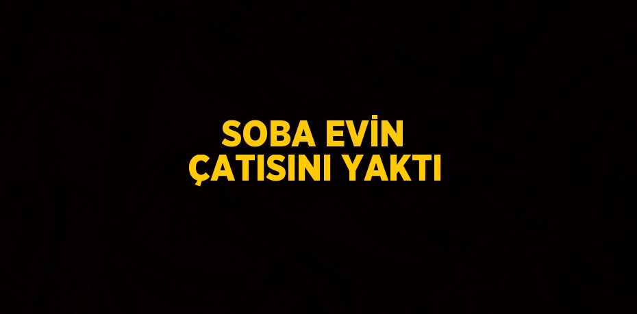 SOBA EVİN ÇATISINI YAKTI