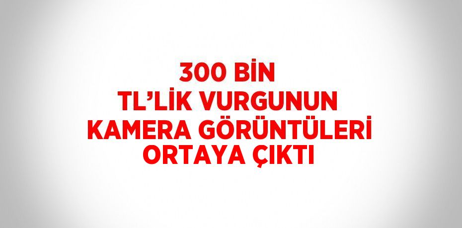 300 BİN TL’LİK VURGUNUN KAMERA GÖRÜNTÜLERİ ORTAYA ÇIKTI