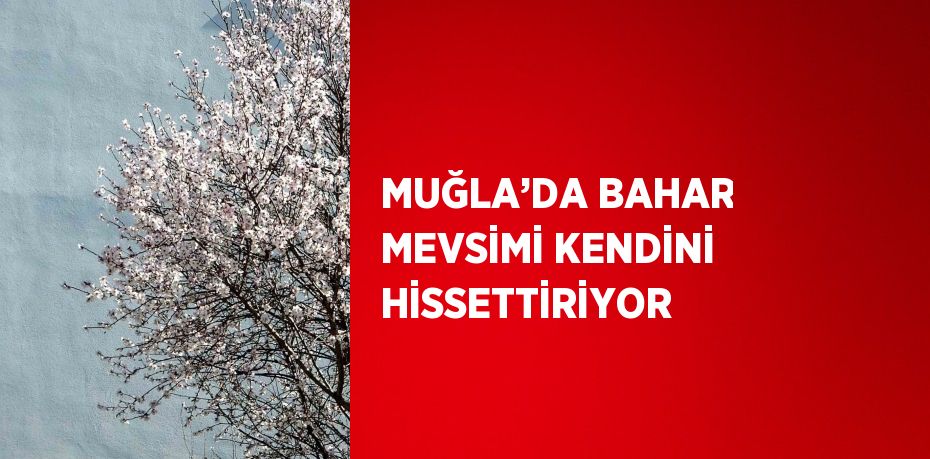 MUĞLA’DA BAHAR MEVSİMİ KENDİNİ HİSSETTİRİYOR