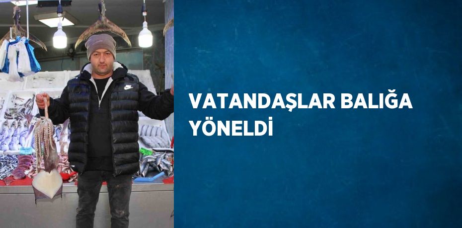 VATANDAŞLAR BALIĞA YÖNELDİ