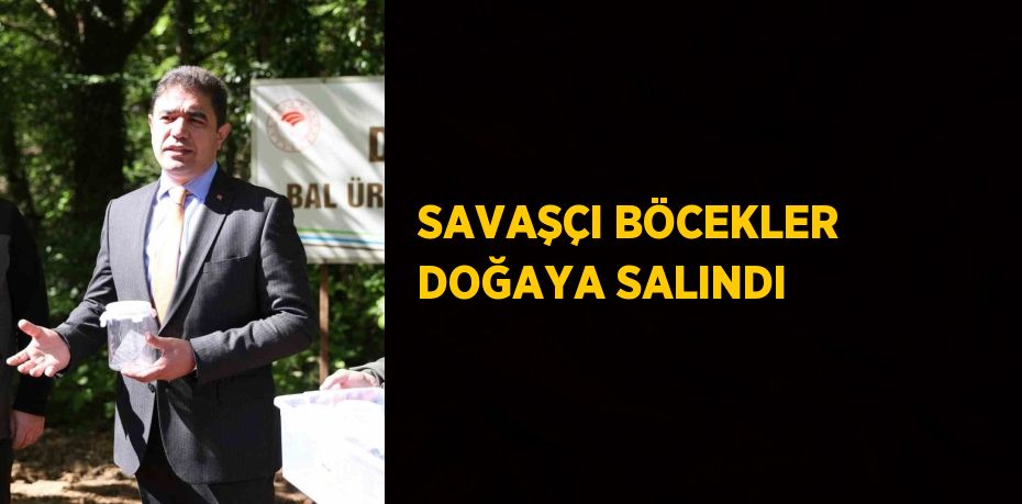 SAVAŞÇI BÖCEKLER DOĞAYA SALINDI