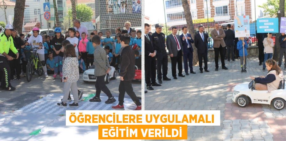 ÖĞRENCİLERE UYGULAMALI EĞİTİM VERİLDİ