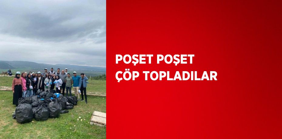 POŞET POŞET ÇÖP TOPLADILAR