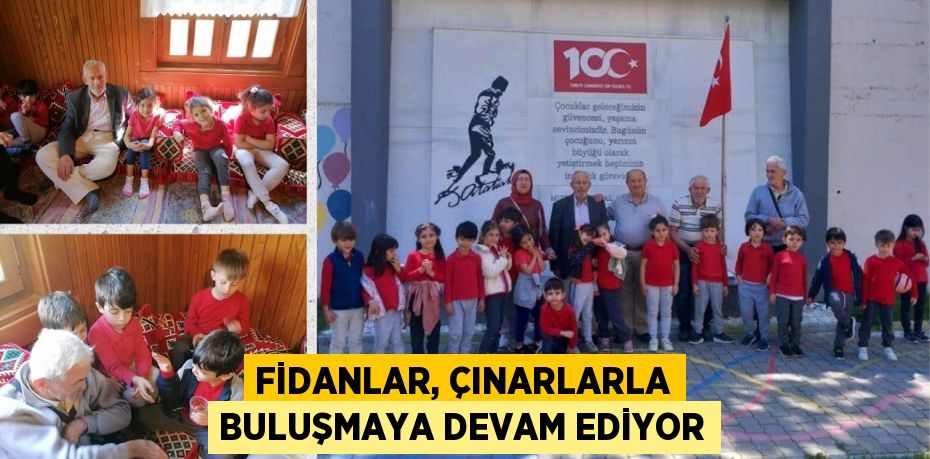 FİDANLAR, ÇINARLARLA BULUŞMAYA DEVAM EDİYOR