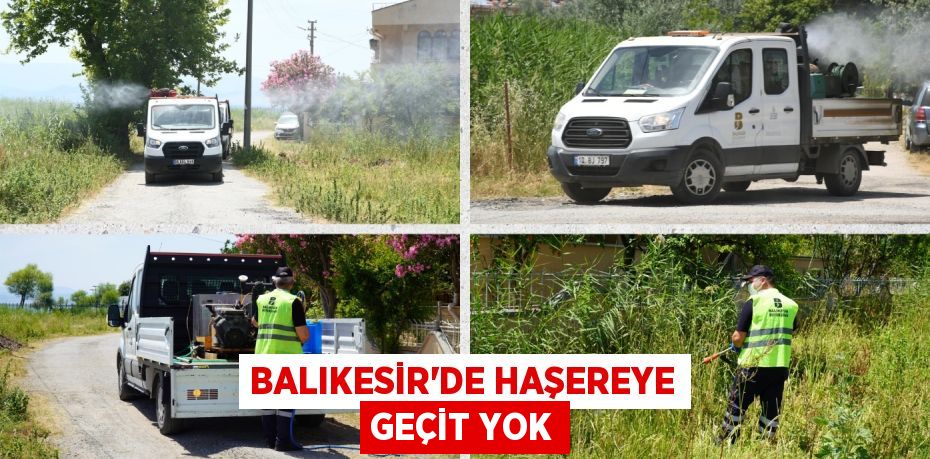 BALIKESİR’DE HAŞEREYE GEÇİT YOK