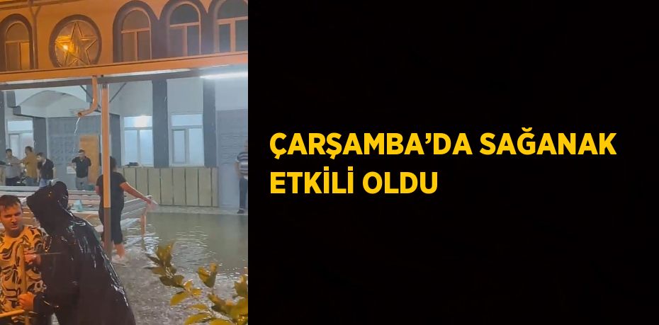 ÇARŞAMBA’DA SAĞANAK ETKİLİ OLDU