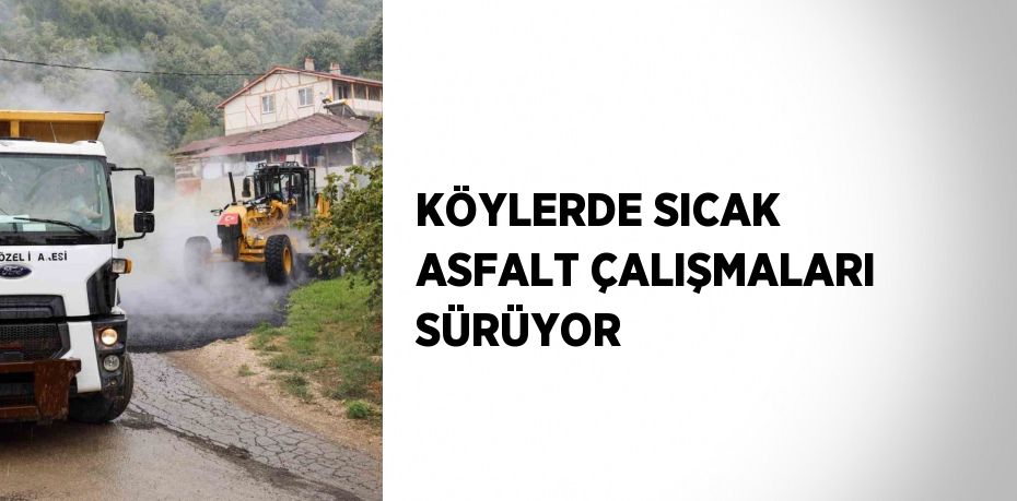 KÖYLERDE SICAK ASFALT ÇALIŞMALARI SÜRÜYOR