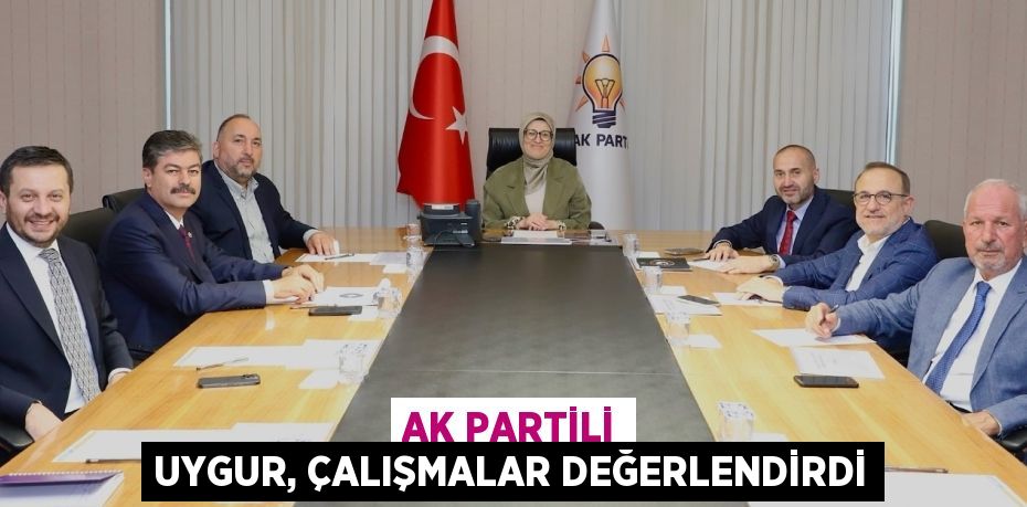 AK Partili Uygur, çalışmalar değerlendirdi