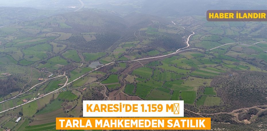 Karesi'de 1.159 m² tarla mahkemeden satılık