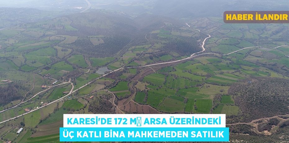 Karesi'de 172 m² arsa üzerindeki üç katlı bina mahkemeden satılık