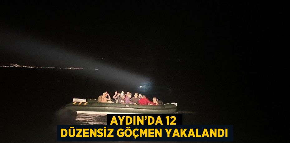 AYDIN’DA 12 DÜZENSİZ GÖÇMEN YAKALANDI