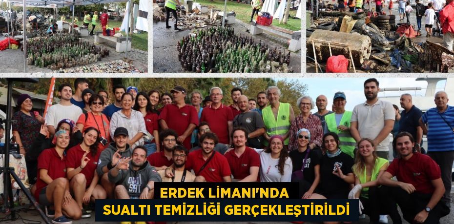 ERDEK LİMANI’NDA   SUALTI TEMİZLİĞİ GERÇEKLEŞTİRİLDİ