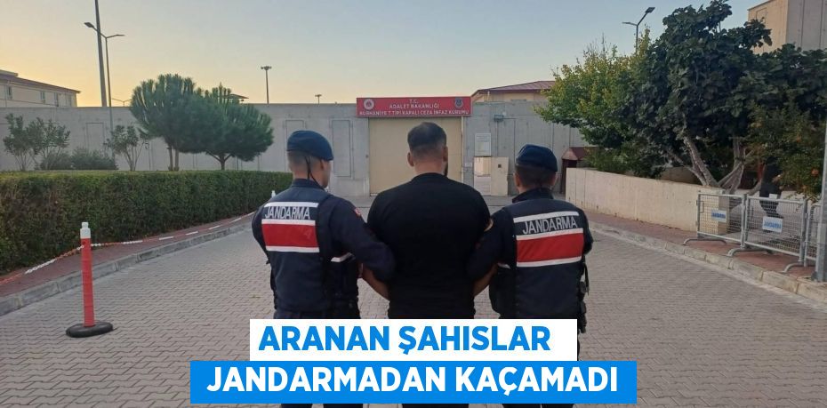 ARANAN ŞAHISLAR   JANDARMADAN KAÇAMADI