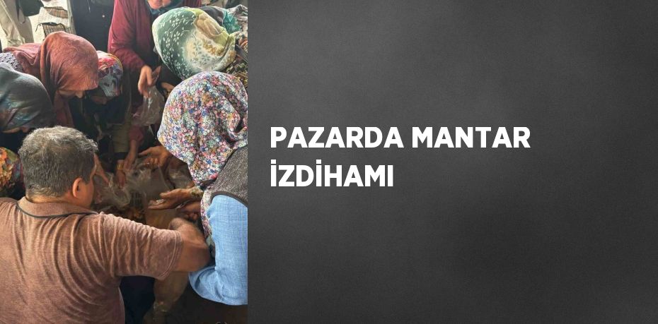 PAZARDA MANTAR İZDİHAMI