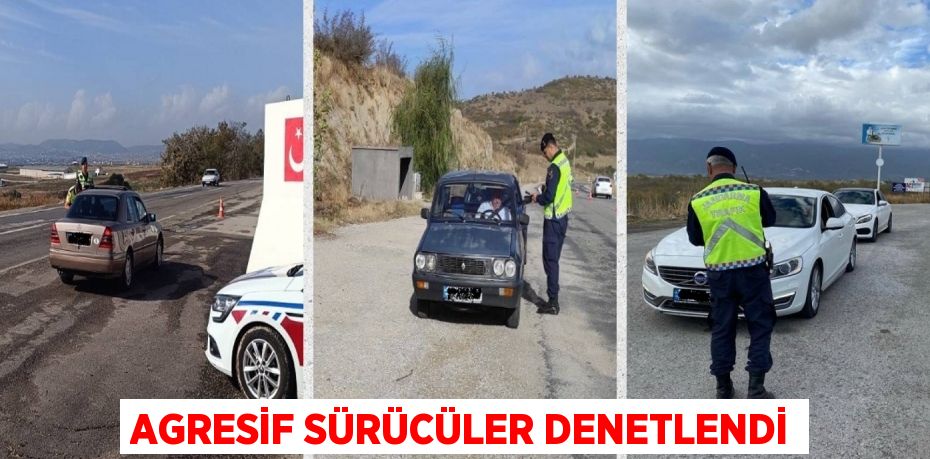 AGRESİF SÜRÜCÜLER DENETLENDİ