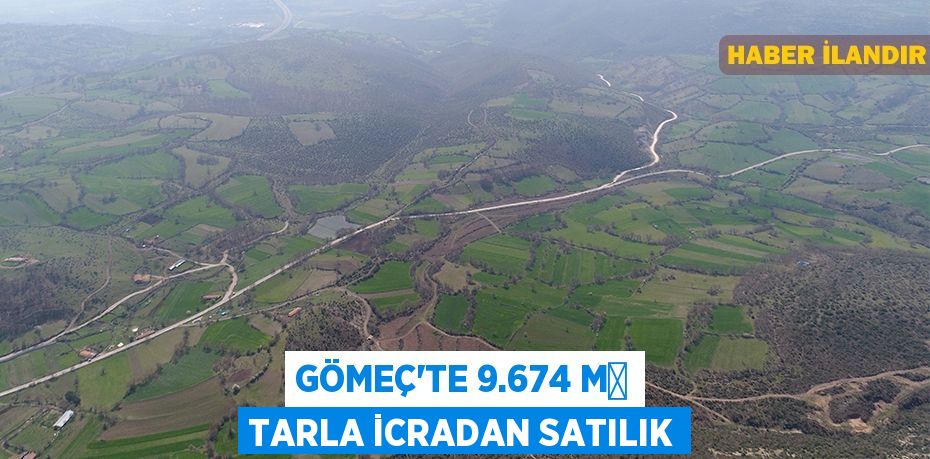 Gömeç'te 9.674 m² tarla icradan satılık