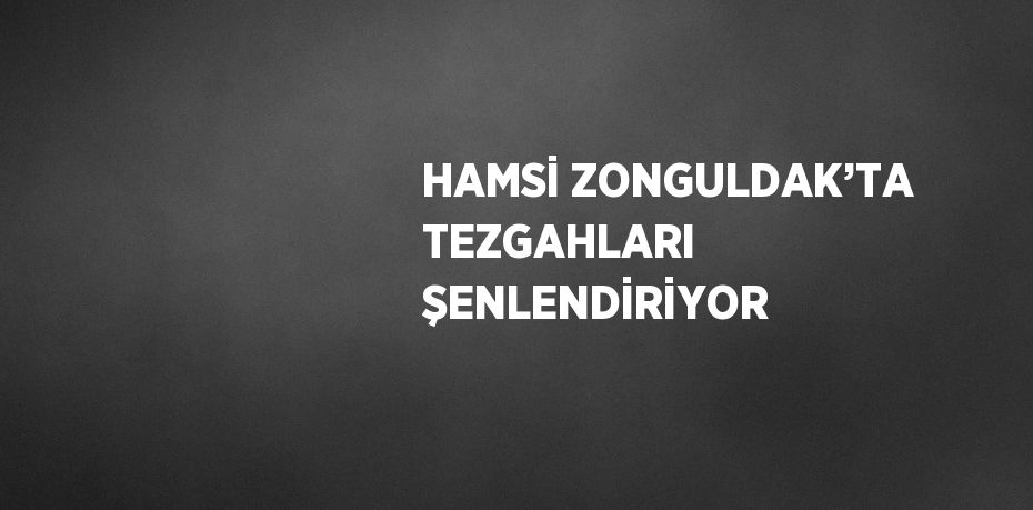 HAMSİ ZONGULDAK’TA TEZGAHLARI ŞENLENDİRİYOR