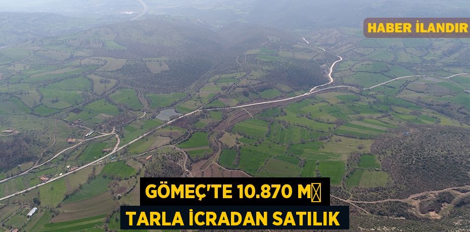 Gömeç'te 10.870 m² tarla icradan satılık