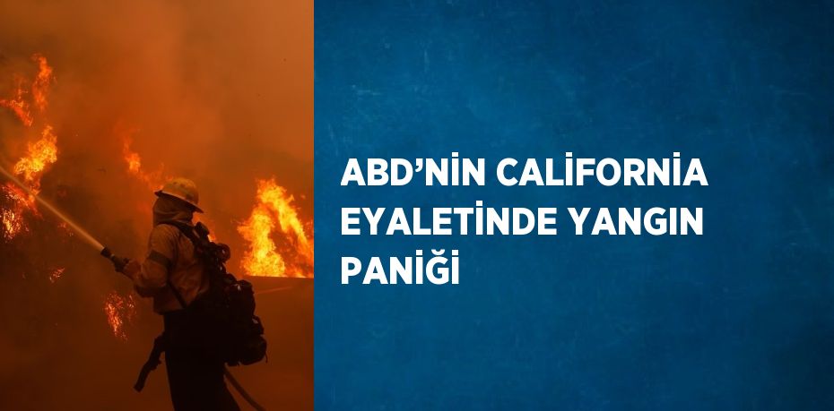 ABD’NİN CALİFORNİA EYALETİNDE YANGIN PANİĞİ