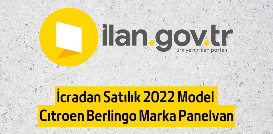 İcradan Satılık 2022 Model Cıtroen Berlingo Marka Panelvan