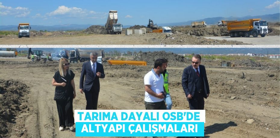 TARIMA DAYALI OSB’DE  ALTYAPI ÇALIŞMALARI