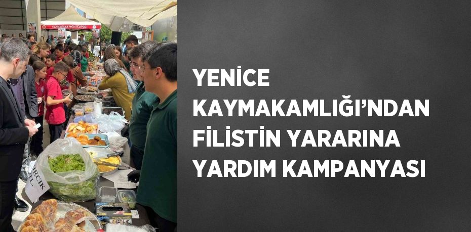 YENİCE KAYMAKAMLIĞI’NDAN FİLİSTİN YARARINA YARDIM KAMPANYASI