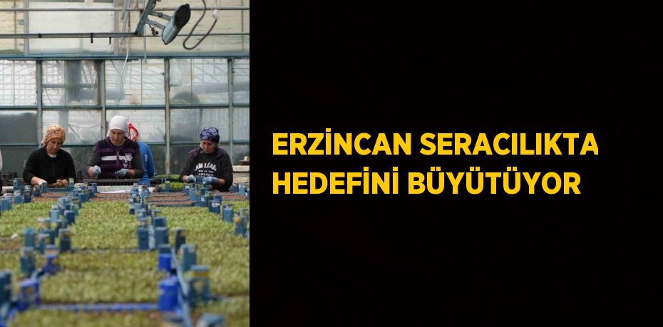 ERZİNCAN SERACILIKTA HEDEFİNİ BÜYÜTÜYOR
